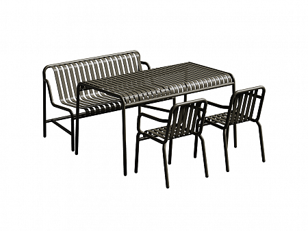 Комплект обеденной мебели Flow 3 | Диван + стол + 2 стула